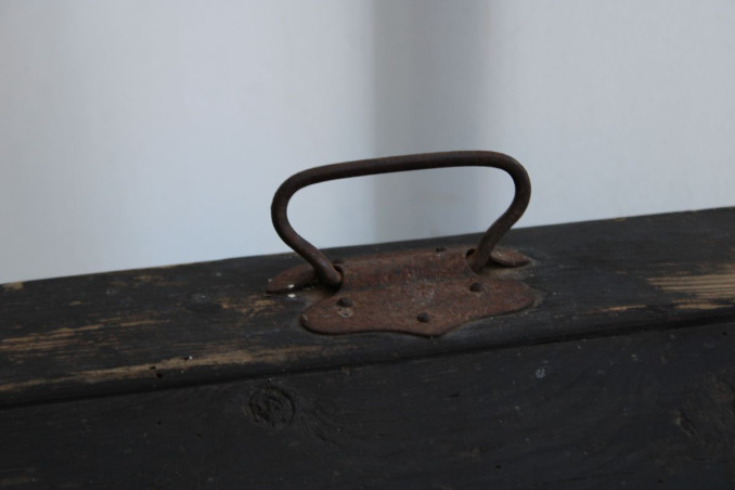 Ancienne caisse à outils en bois