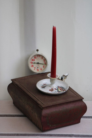 Ancien bougeoir en émail