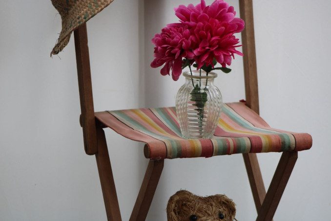 Ancienne chaise pliante en bois