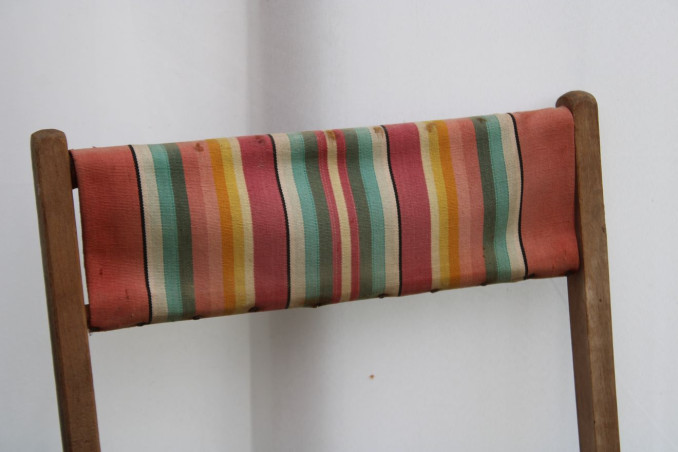 Ancienne chaise pliante en bois
