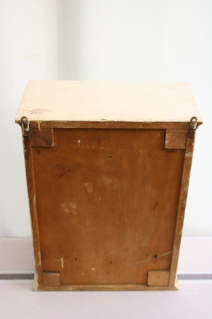 Ancienne armoire à pharmacie en bois