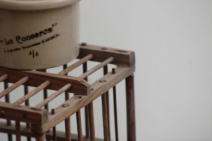 Cage à oiseaux en bois