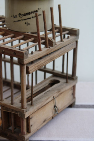 Cage à oiseaux en bois