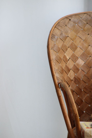 Chaise enfant en châtaignier