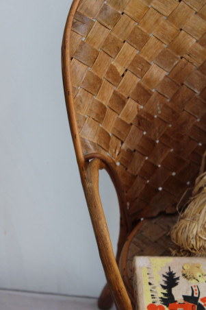 Chaise enfant en châtaignier