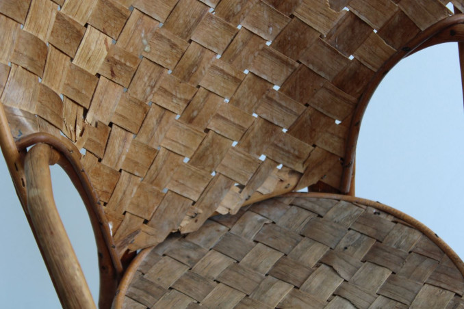 Chaise enfant en châtaignier