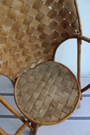 Chaise enfant en châtaignier