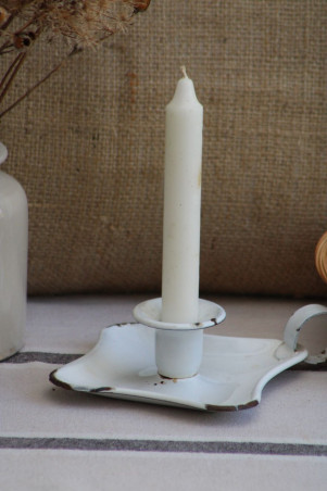 Ancien bougeoir en émail