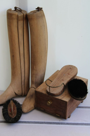 Boîte à cirage en bois