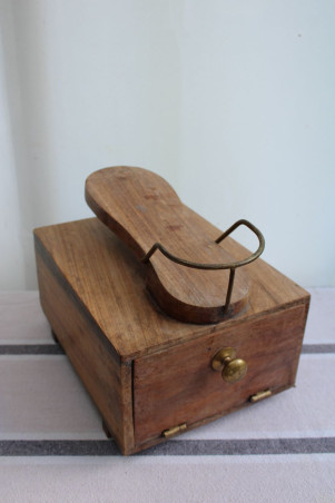 Boîte à cirage en bois