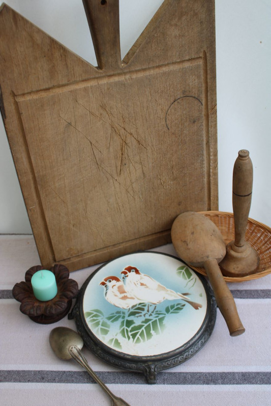 Ancien dessous de plat en céramique