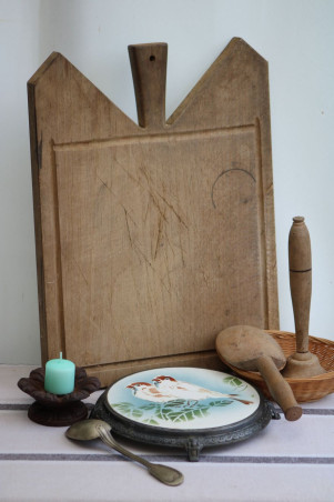 Ancien dessous de plat en céramique