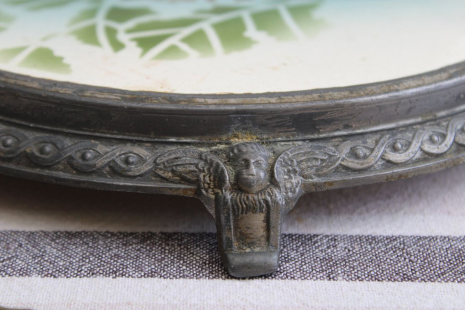 Ancien dessous de plat en céramique