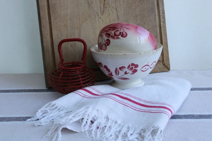 Lot de 2 anciens bols en céramique