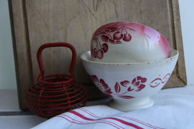 Lot de 2 anciens bols en céramique