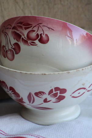 Lot de 2 anciens bols en céramique