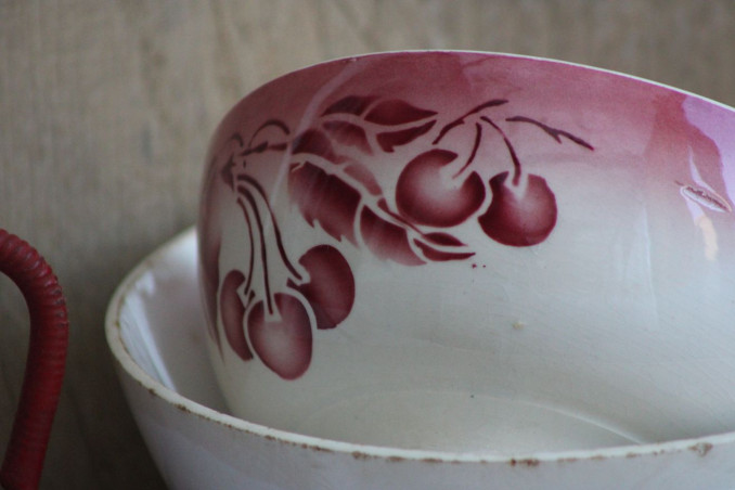 Lot de 2 anciens bols en céramique