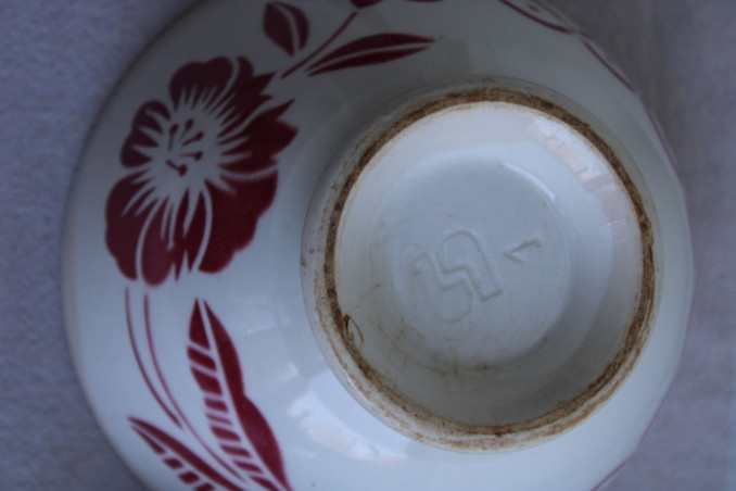 Lot de 2 anciens bols en céramique