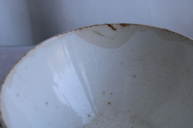 Lot de 2 anciens bols en céramique