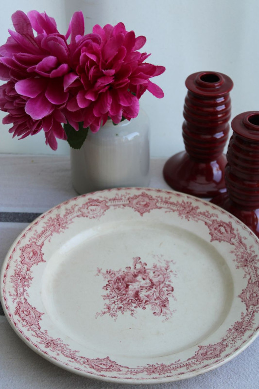 Ancien plat de service Terre de fer
