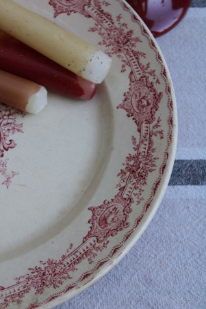 Ancien plat de service Terre de fer