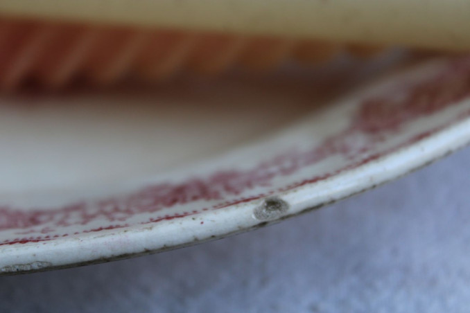 Ancien plat de service Terre de fer