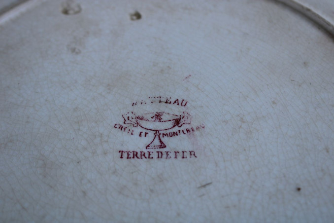 Ancien plat de service Terre de fer