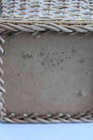 Corbeille à papier en osier