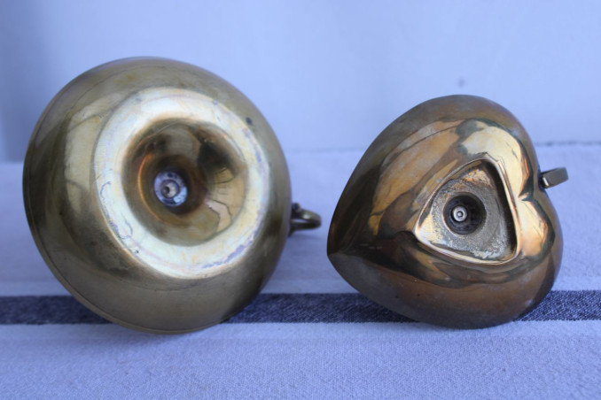 Lot de 2 bougeoirs en laiton