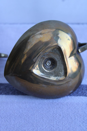 Lot de 2 bougeoirs en laiton