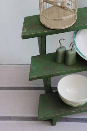 présentoir à fleurs en bois