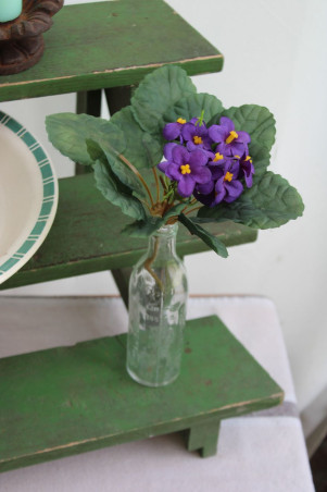 présentoir à fleurs en bois