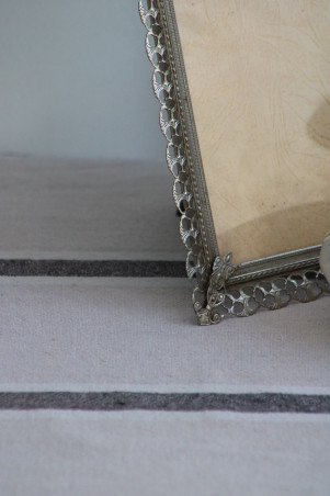 Cadre en métal argenté