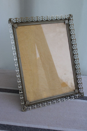 Cadre en métal argenté