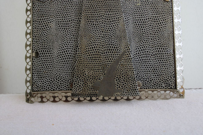 Cadre en métal argenté