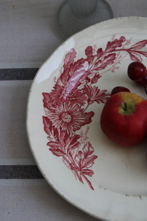 Plat de service en céramique Terre de fer