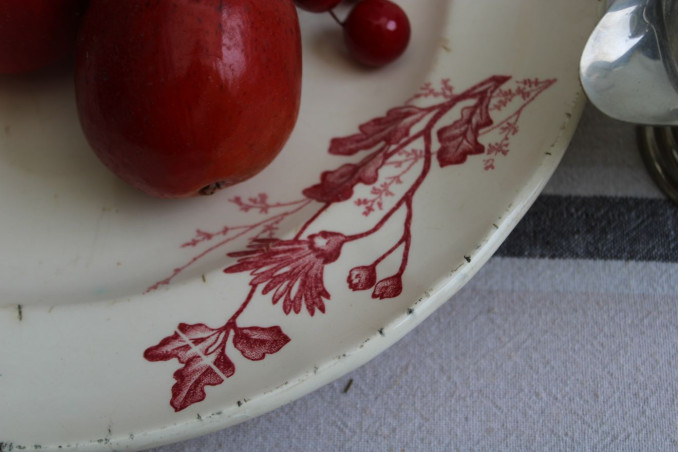 Plat de service en céramique Terre de fer