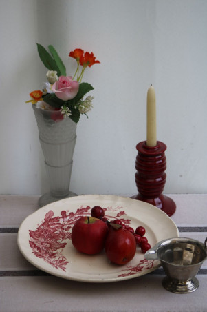 Plat de service en céramique Terre de fer