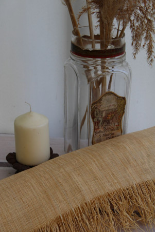 Ancien bocal à confiserie en verre