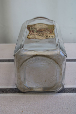 Ancien bocal à confiserie en verre