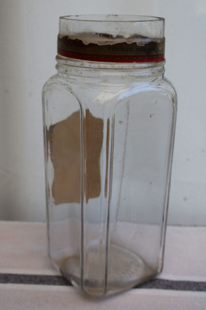 Ancien bocal à confiserie en verre