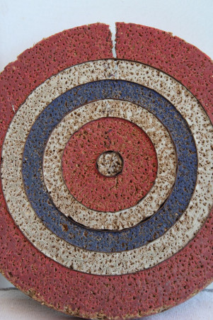 Ancien jeu de fléchettes en bois