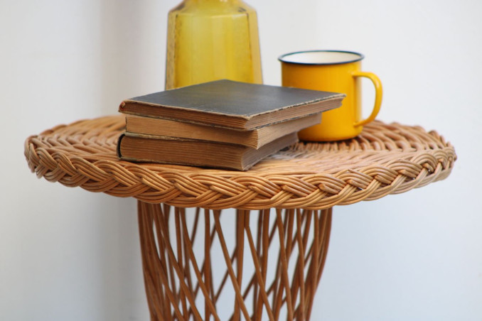 Table basse en osier
