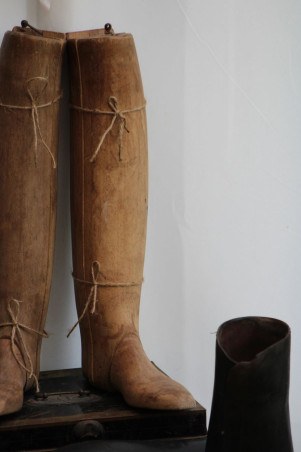 Paire d'embauchoirs en bois