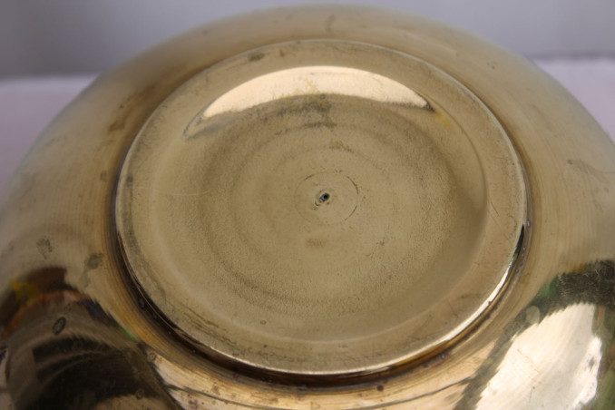 Cache-pot en laiton doré