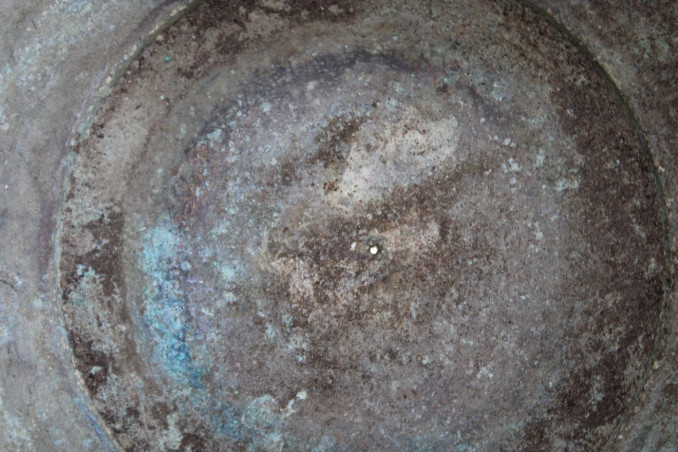 Cache-pot en laiton doré