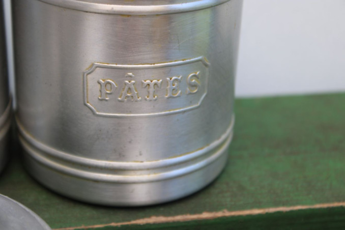Lot de 6 pots à épices en aluminium
