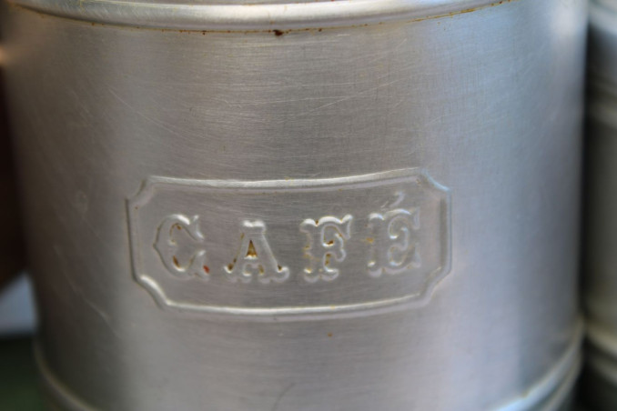 Lot de 6 pots à épices en aluminium