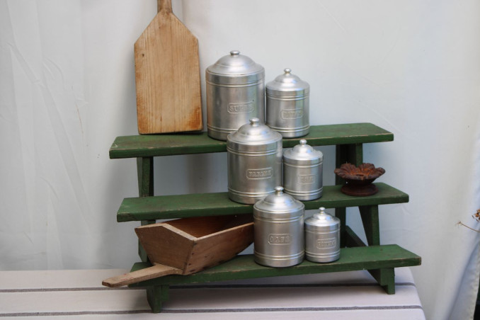 Lot de 6 pots à épices en aluminium