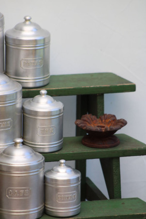 Lot de 6 pots à épices en aluminium